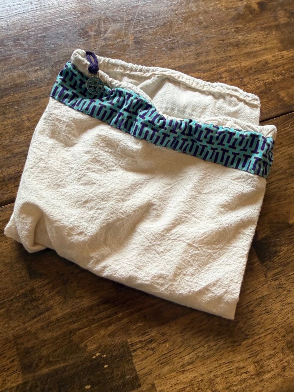Tory Burch 23 X 22 Cotton Dust Cover Shoe/Purse Bag - Picture 4 of 4